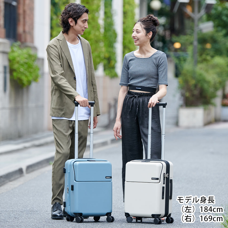 ファースト ワンタッチトップオープン【S】 35L(拡張時43L) 2~3泊 機内持込サイズ ワンタッチロック ストッパー スマホスタンド ドリンクホルダー 荷物フック