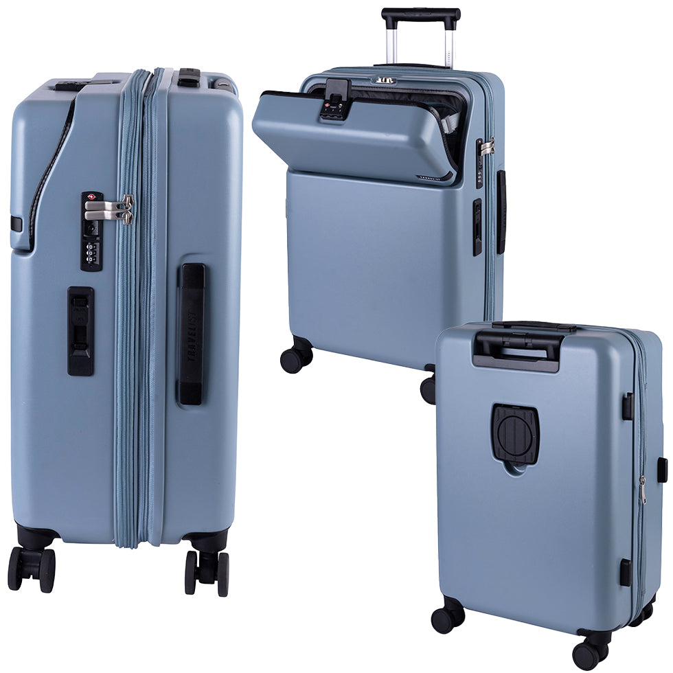 ファースト ワンタッチトップオープン【M】 51L(拡張時61L) 5泊前後 ワンタッチロック ストッパー スマホスタンド ドリンクホルダー 荷物フック