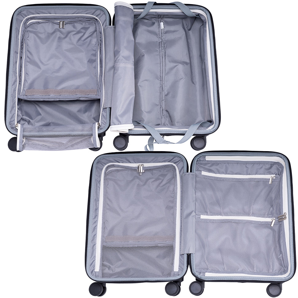 ファースト ワンタッチトップオープン【S】 35L(拡張時43L) 2~3泊 機内持込サイズ ワンタッチロック ストッパー スマホスタンド ドリンクホルダー 荷物フック