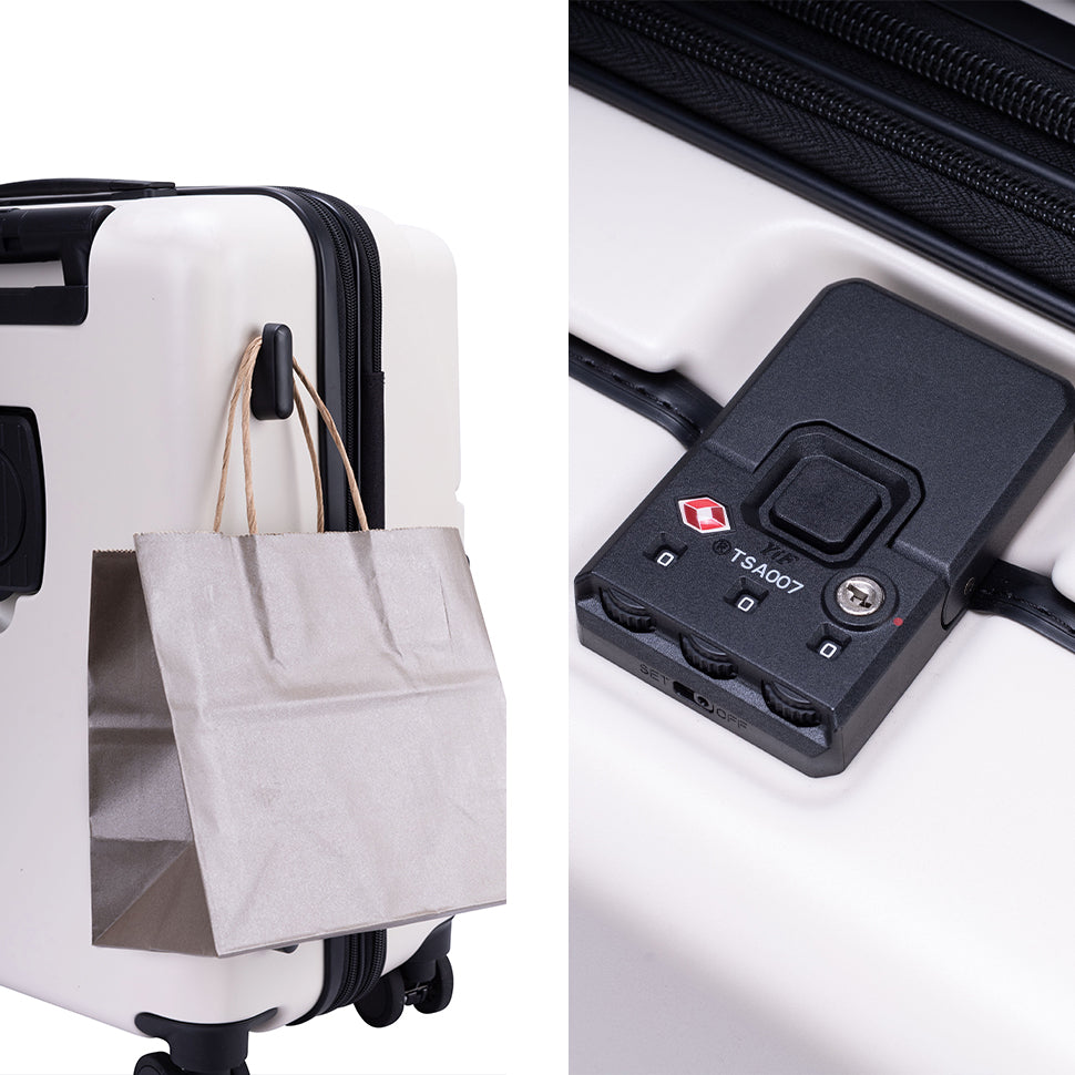 ファースト ワンタッチトップオープン【S】 35L(拡張時43L) 2~3泊 機内持込サイズ ワンタッチロック ストッパー スマホスタンド ドリンクホルダー 荷物フック
