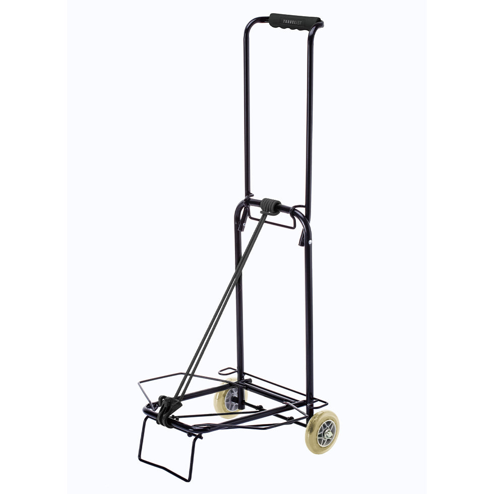 軽量＆頑丈 キャリーカート 耐荷重25kg ゴム紐付き｜折りたたみ式