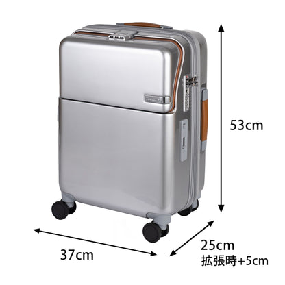 FIRST LIMITED ワンタッチトップオープン【S】 35L（拡張時43L） 2～3泊 機内持込サイズ ワンタッチロック ストッパー スマホスタンド ドリンクホルダー 荷物フック