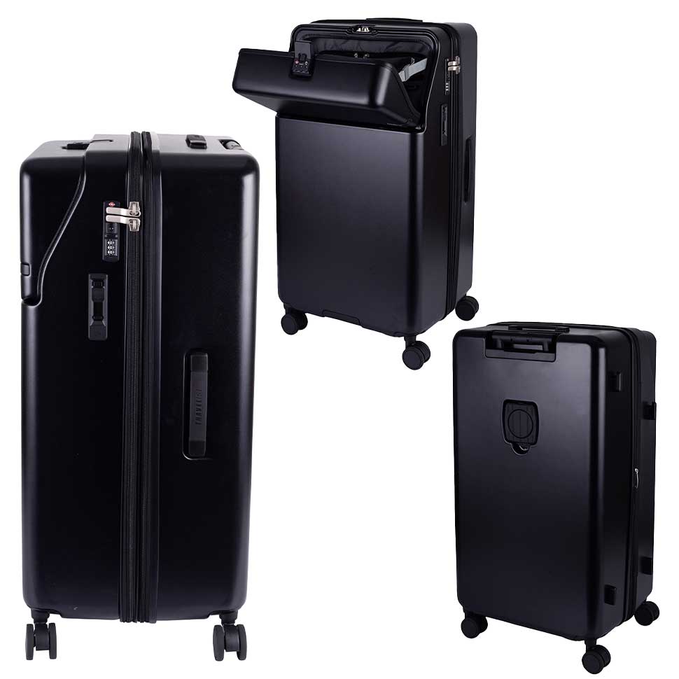ファースト ワンタッチトップオープン【LL】 125L（拡張時143L）10泊以上 ワンタッチロック ストッパー スマホスタンド ドリンクホルダー 荷物フック
