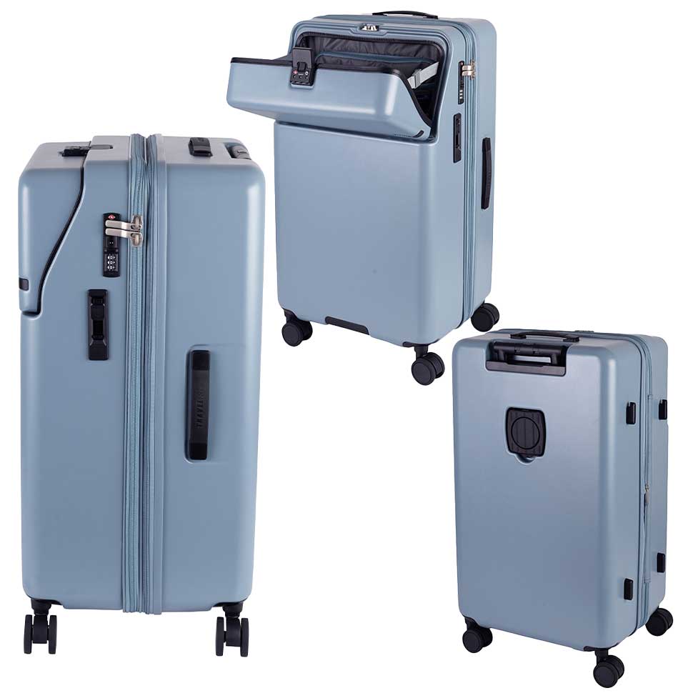 ファースト ワンタッチトップオープン【LL】 100L（拡張時114L） 10泊前後 ワンタッチロック ストッパー スマホスタンド ドリンクホルダー 荷物フック