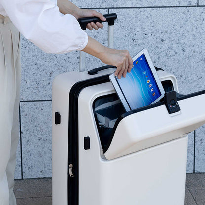 ファースト ワンタッチトップオープン【LL】 100L（拡張時114L） 10泊前後 ワンタッチロック ストッパー スマホスタンド ドリンクホルダー 荷物フック