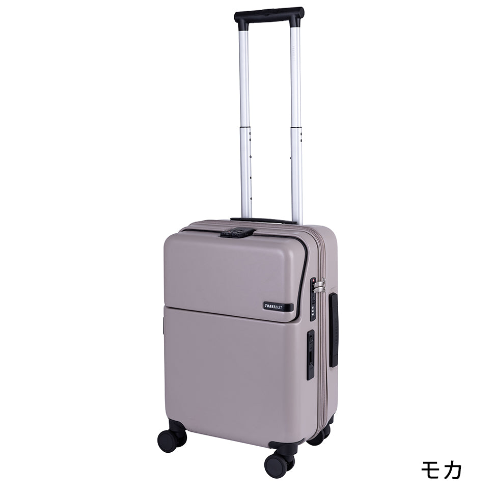 ファースト ワンタッチトップオープン【S】 35L（拡張時43L） 2～3泊 機内持込サイズ ワンタッチロック ストッパー スマホスタンド ドリンクホルダー 荷物フック