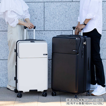 ファースト ワンタッチトップオープン【LL】 100L（拡張時114L） 10泊前後 ワンタッチロック ストッパー スマホスタンド ドリンクホルダー 荷物フック