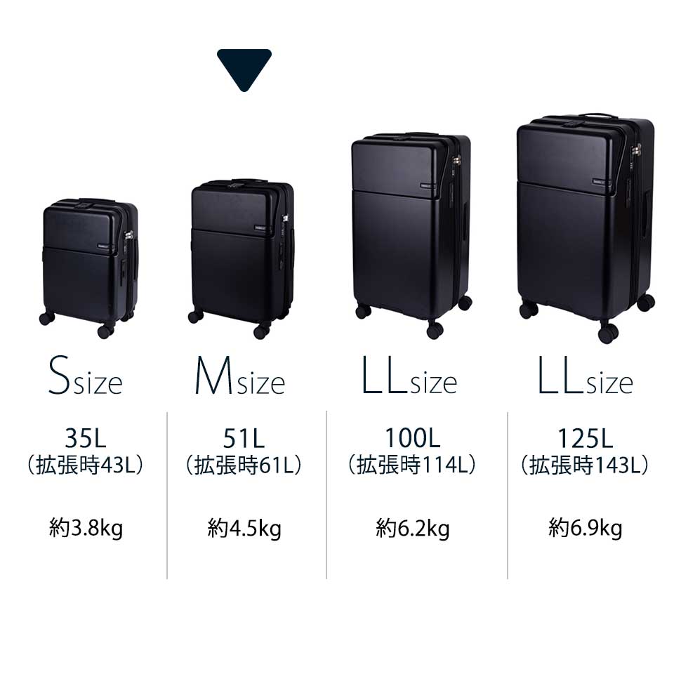 ファースト ワンタッチトップオープン【M】 51L（拡張時61L） 5泊前後 ワンタッチロック ストッパー スマホスタンド ドリンクホルダー 荷物フック